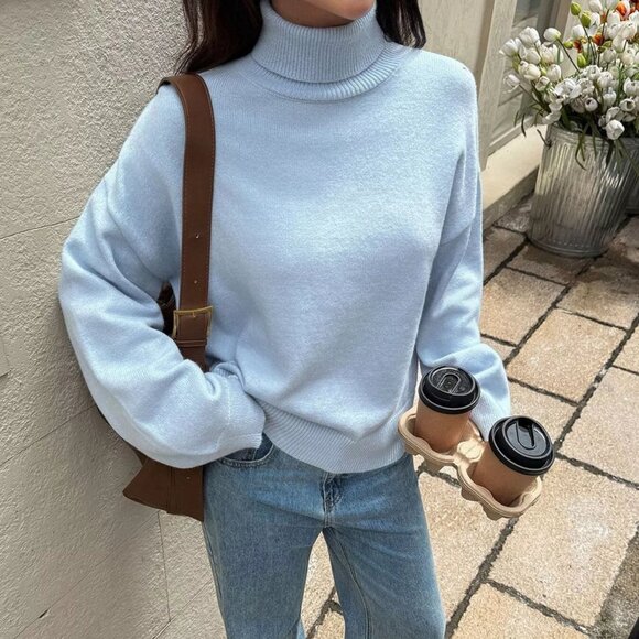 The Sophisticated Shoppers Turtleneck Sweater – Sizes S–XL - Picture 1 of 11